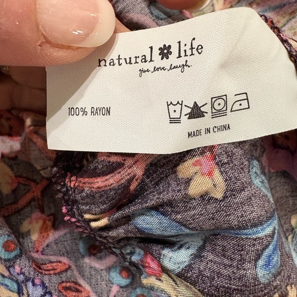 Natural Life Charlotte Midi Dress  Sz Medium Bell Sleeve NWOT - Picture 10 of 10